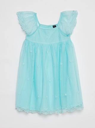 Vestito in tulle ricamato