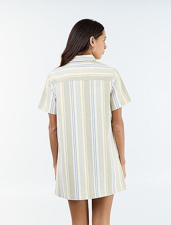 Vestito in twill taglio corto