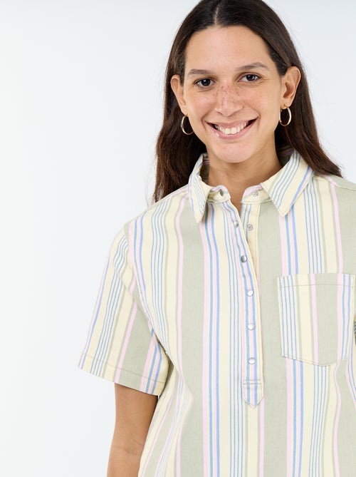 Vestito in twill taglio corto - Kiabi