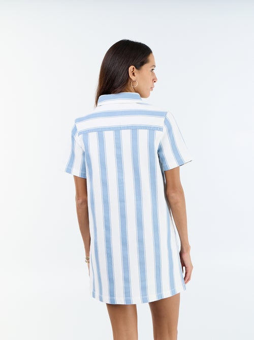 Vestito in twill taglio corto - Kiabi