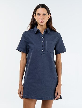 Vestito in twill taglio corto