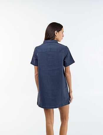 Vestito in twill taglio corto