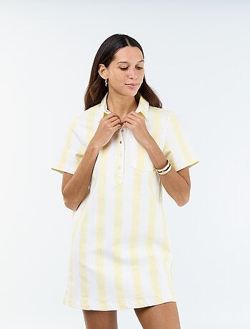 Vestito in twill taglio corto