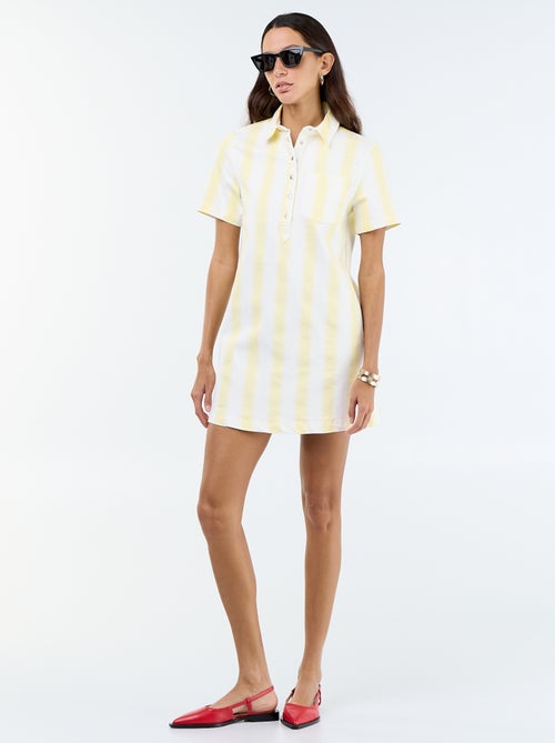 Vestito in twill taglio corto - Kiabi
