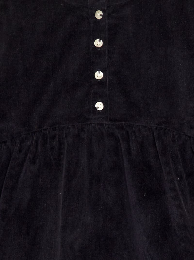 Vestito in velluto a coste nero - Kiabi