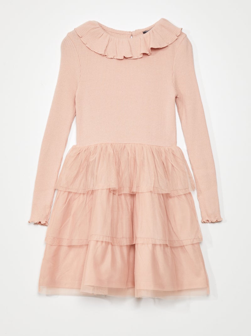 EDITION - Vestito Corto Accollato In Velluto Verde Oliva Drappeggiato E Decorato Con Frange - Foto 8