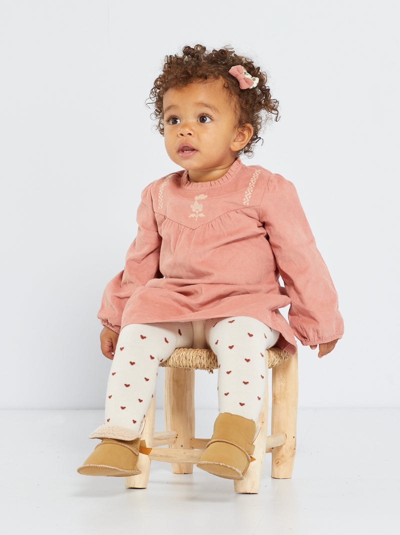 Vestito in velluto in stile bohémien ROSA - Kiabi
