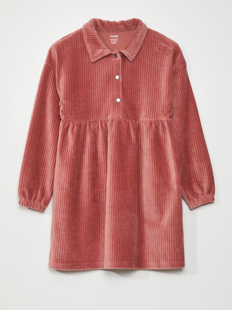 Vestito in velluto ROSA - Kiabi