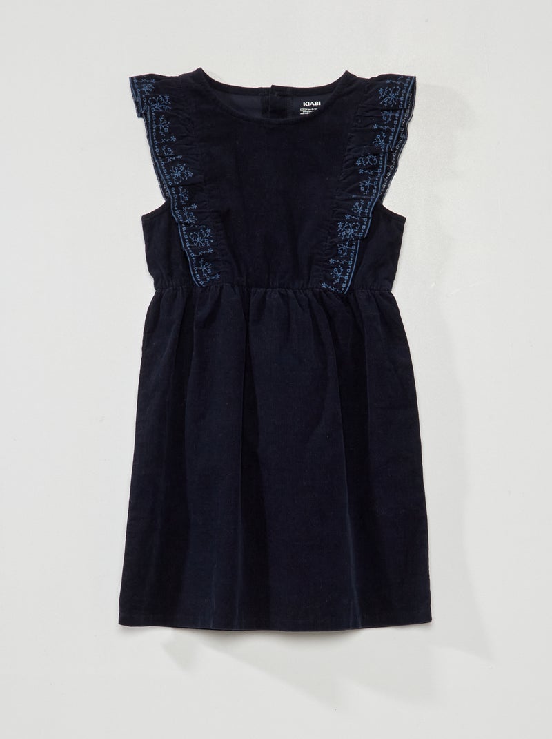 Vestito in velluto senza maniche BLU - Kiabi