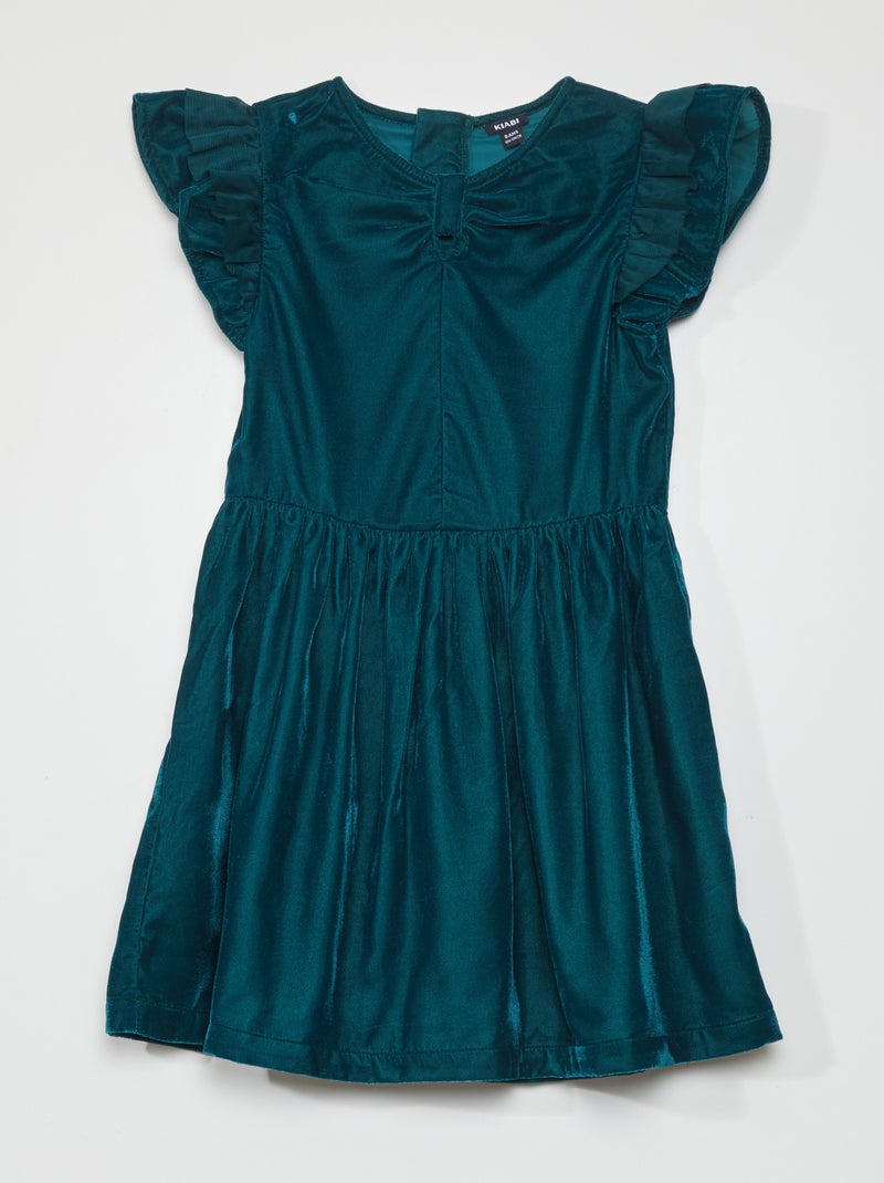 Vestito in velluto VERDE - Kiabi