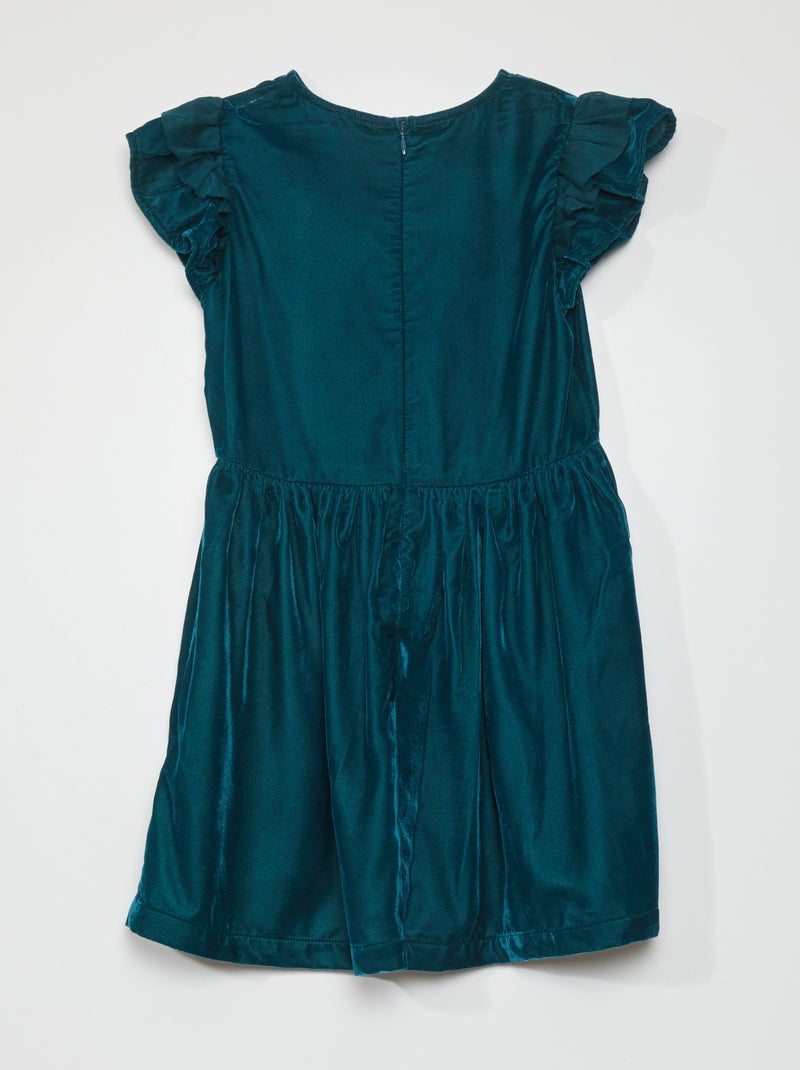 Vestito in velluto VERDE - Kiabi