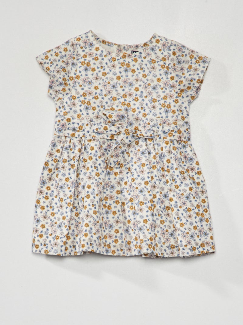 Vestito in voile di cotone BIANCO - Kiabi