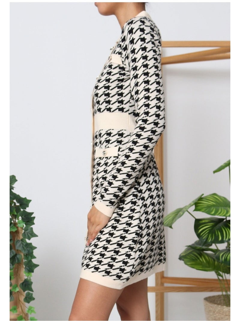 Vestito Kebello Bianco Nero - Kiabi