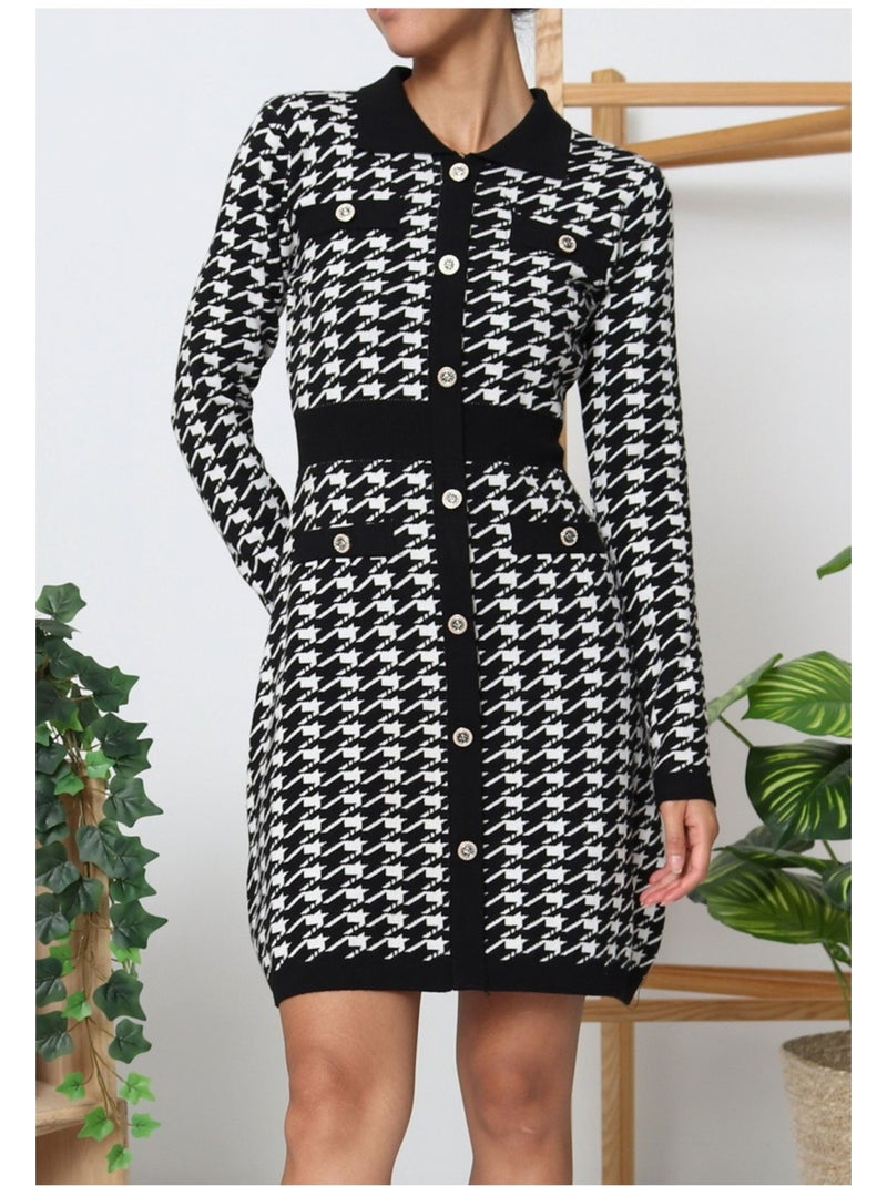 Vestito Kebello Nero Bianco - Kiabi