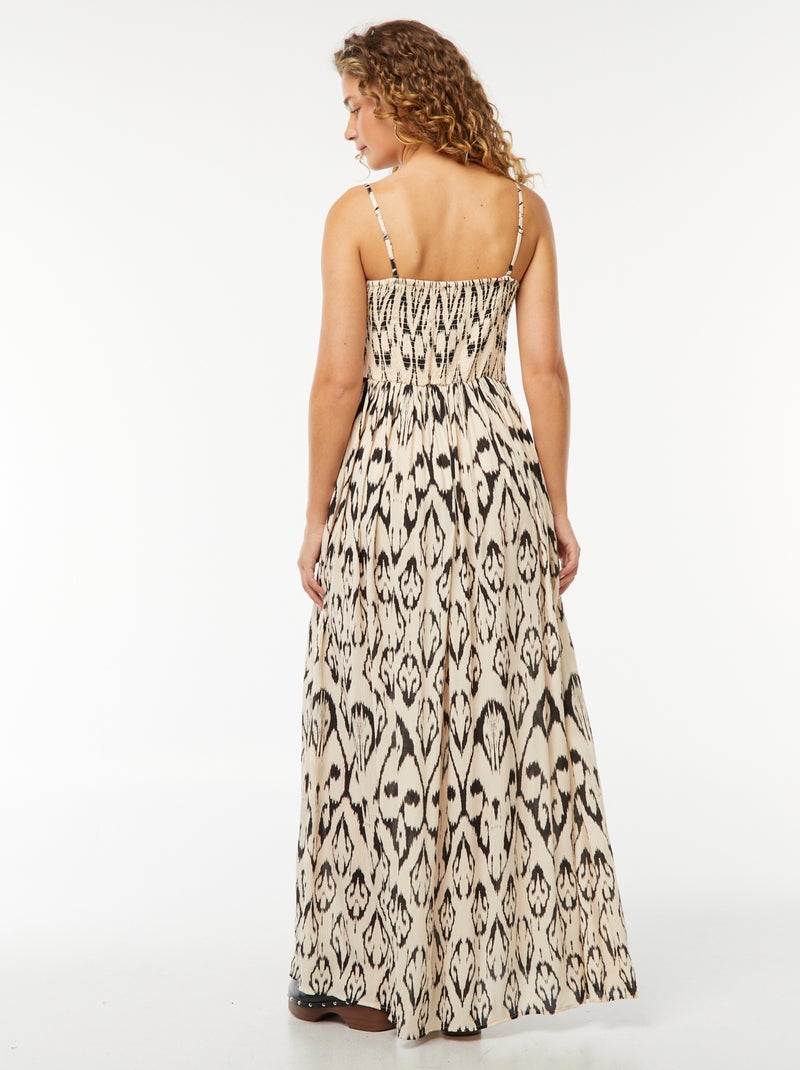 Vestito lunga morbido in maglia effetto crêpe NERO - Kiabi