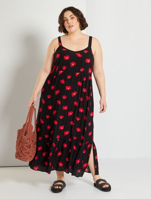 Vestito lungo a fiori - NERO - Kiabi - 22.00€