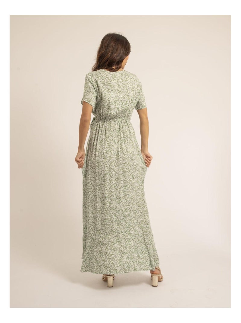 Vestito lungo a motivi igaelle Verde - Kiabi