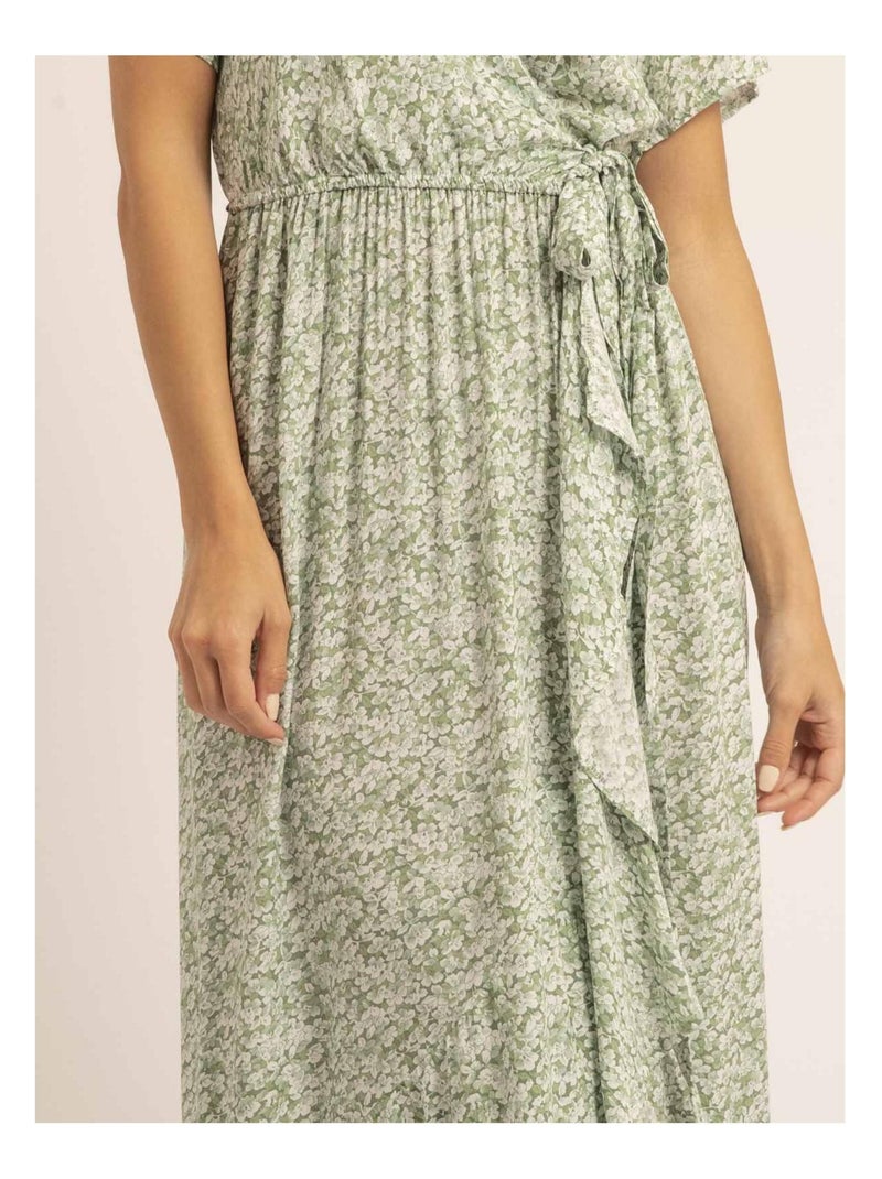 Vestito lungo a motivi igaelle Verde - Kiabi
