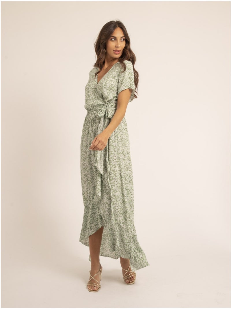 Vestito lungo a motivi igaelle Verde - Kiabi