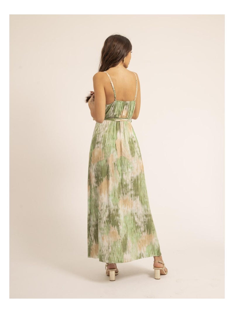 Vestito lungo a motivi iglory Verde - Kiabi