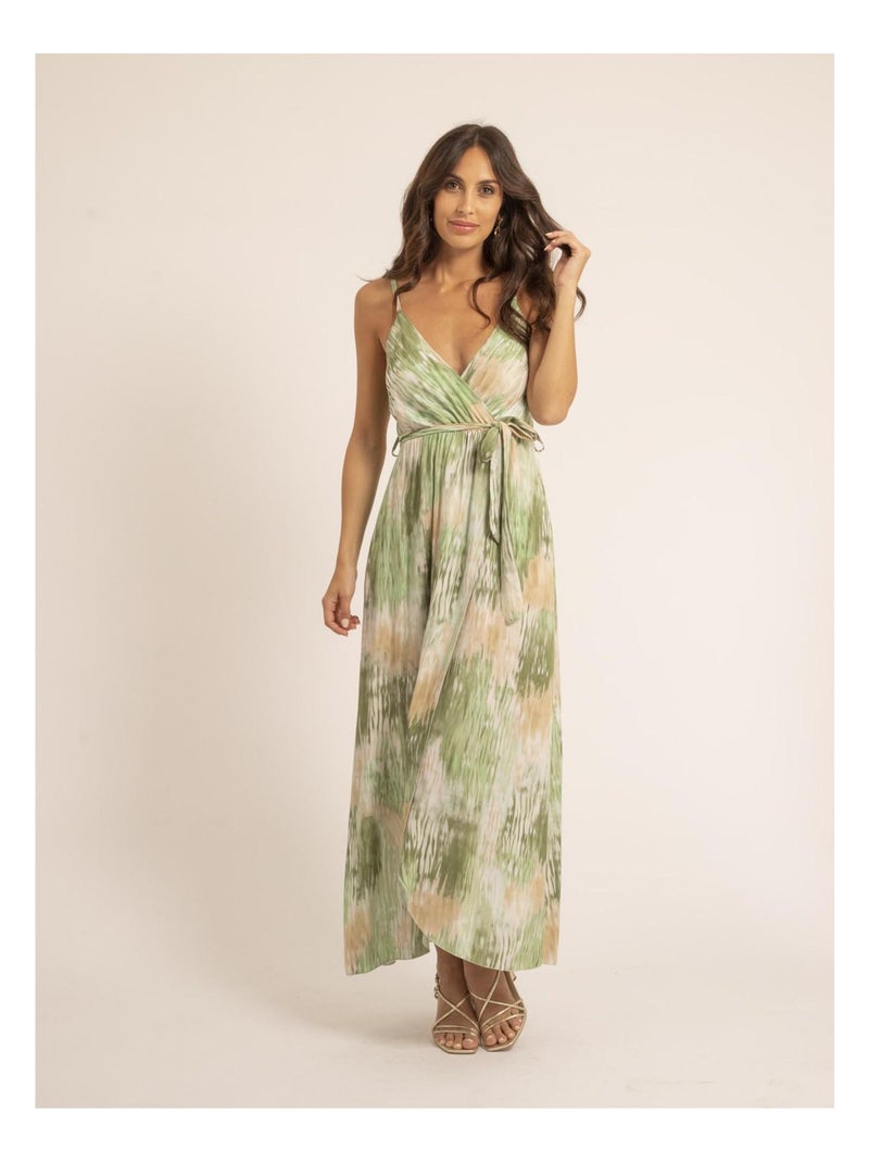 Vestito lungo a motivi iglory Verde - Kiabi