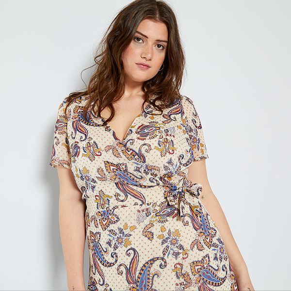 vestito a portafoglio lungo