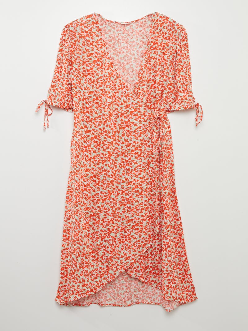 Vestito lungo a portafoglio 'JDY' ROSA - Kiabi