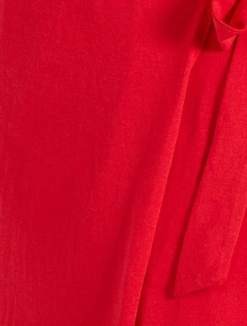 Vestito lungo a portafoglio - rosso - Kiabi - 25.00€