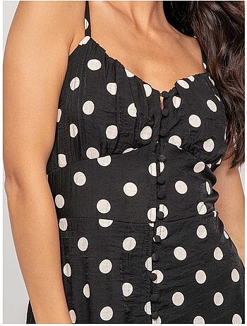 Vestito lungo a spalline sottili con motivo ILOMIA