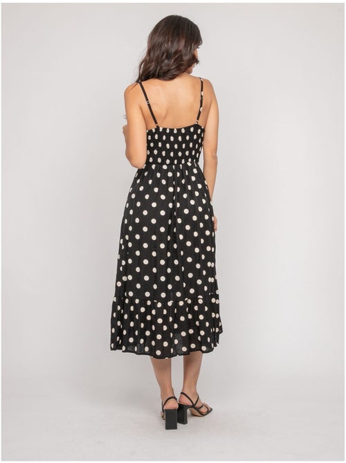 Vestito lungo a spalline sottili con motivo ILOMIA - Kiabi