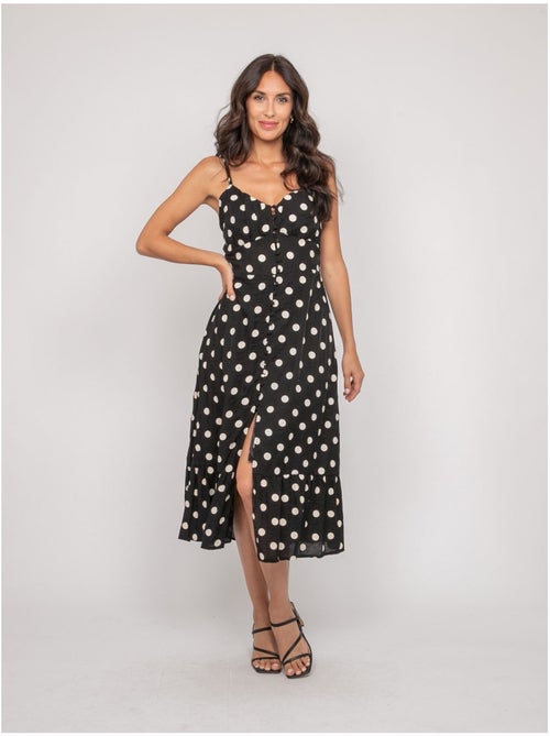 Vestito lungo a spalline sottili con motivo ILOMIA - Kiabi