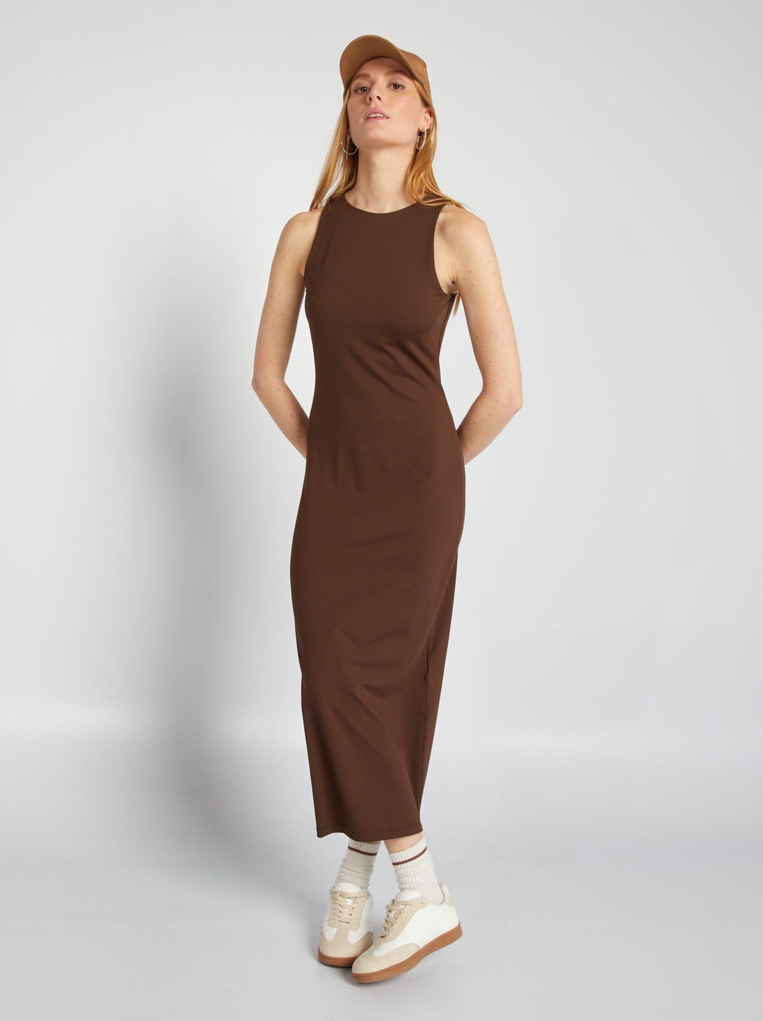 Vestito Lungo Donna Bodycon Elegante - Maniche Lunghe, Senza Schienale, Per Feste E Serate - Foto 3