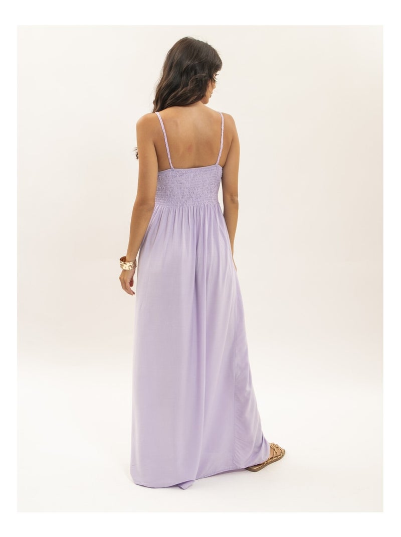 Vestito lungo all'uncinetto IVELLE Viola - Kiabi