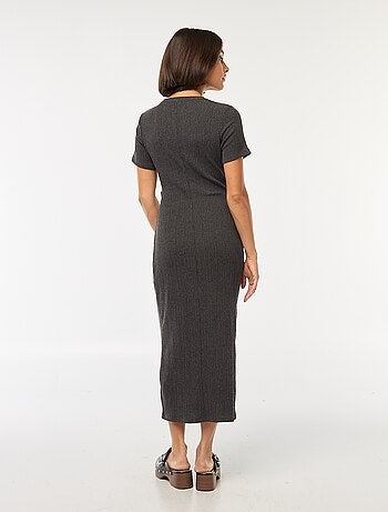Vestito lungo arricciato in vita