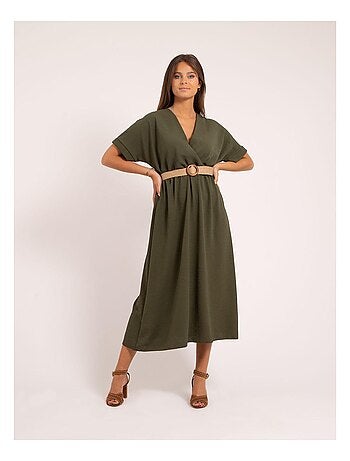 Vestito lungo con cintura ICALEST
