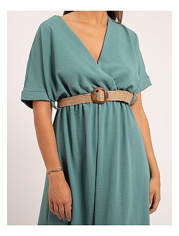Vestito lungo con cintura ICALEST