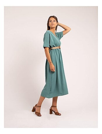Vestito lungo con cintura ICALEST