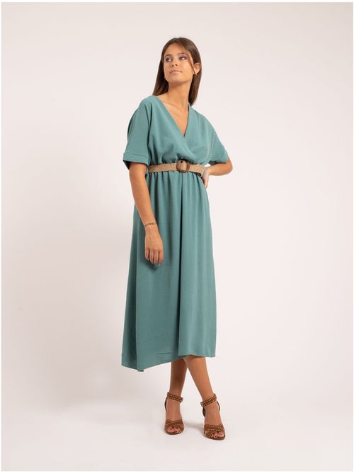 Vestito lungo con cintura ICALEST - Kiabi