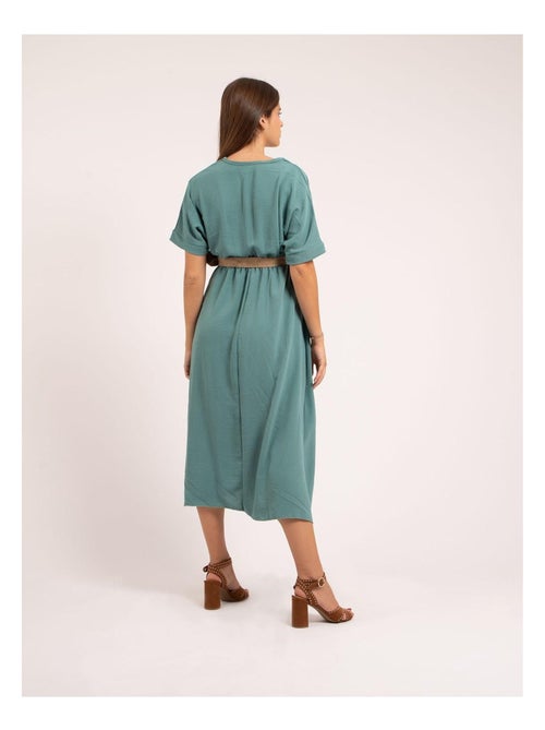 Vestito lungo con cintura ICALEST - Kiabi