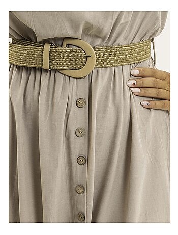 Vestito lungo con cintura ILANEL