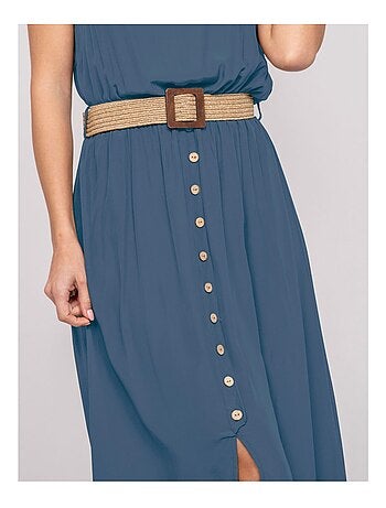 Vestito lungo con cintura ILANEL