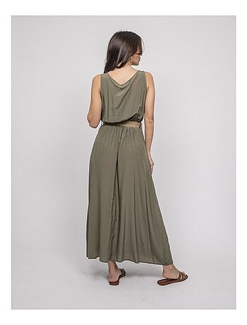 Vestito lungo con cintura ilanel