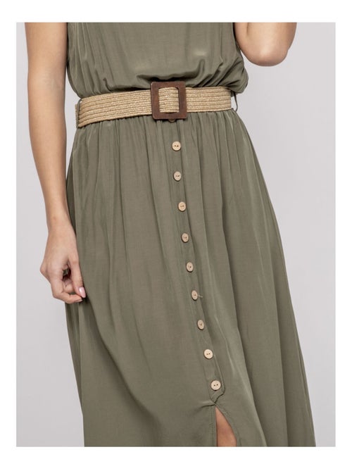 Vestito lungo con cintura ILANEL - Kiabi