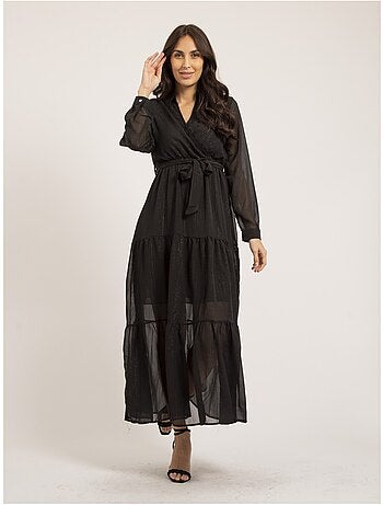 Vestito lungo con filo lurex IZIDA