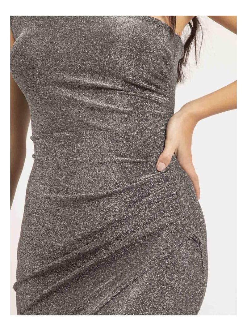 Vestito lungo con paillettes IPOLINA Argento - Kiabi