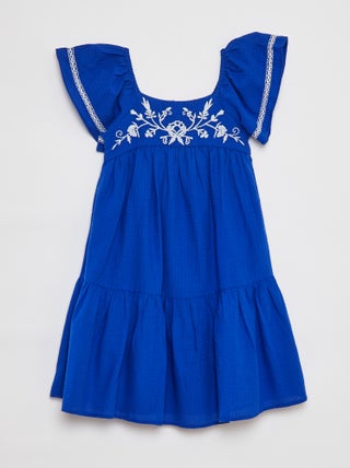 Vestito lungo con ricami