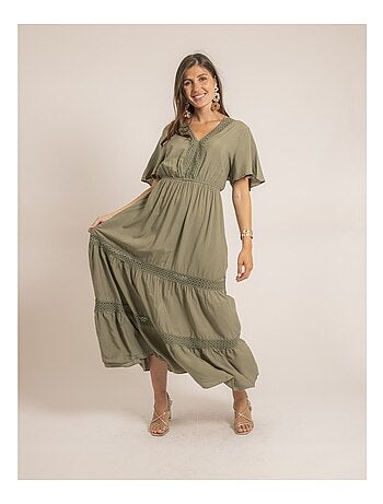 Vestito lungo con ricami IREANE