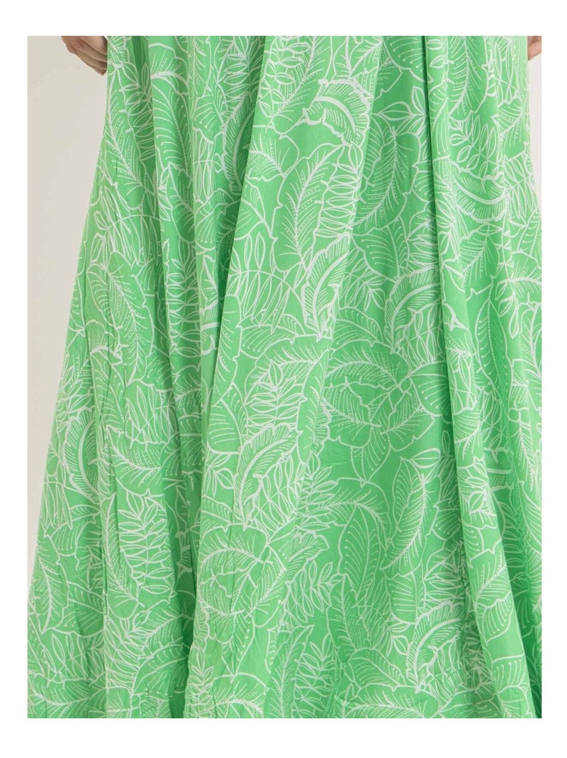 Vestito lungo con schiena scoperta IPIZA Verde - Kiabi