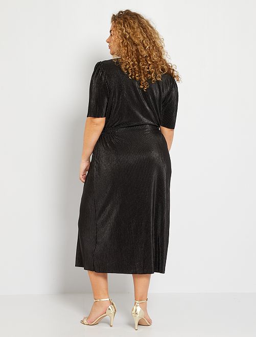 Vestito lungo con spacco - nero - Kiabi - 22.00€