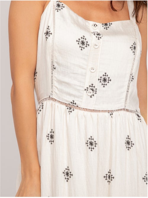 Vestito lungo con spalline e motivo ILKANIE - Kiabi